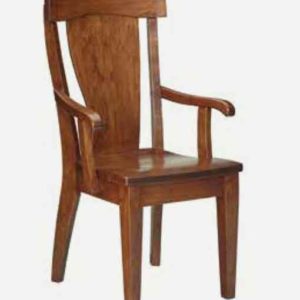 Fusion Designs Amish Arm Chair - Wood Seat
