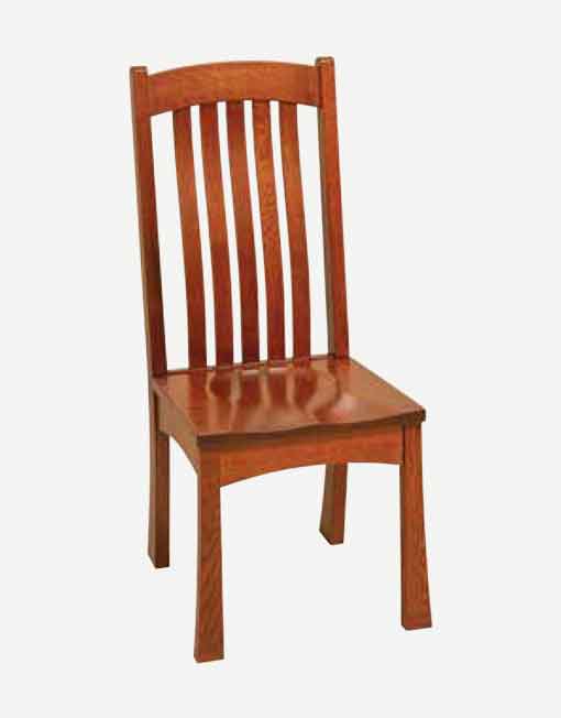 Fusion Designs Amish Side Chair - Wood Seat