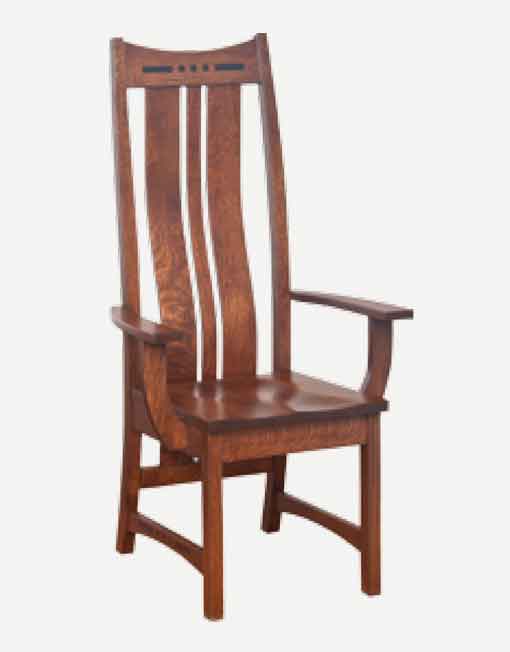Fusion Designs Amish Side Chair - Wood Seat