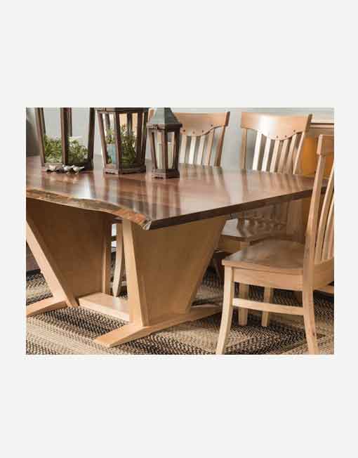 Fusion Designs Amish - Bookmatch Table 36" x 72"