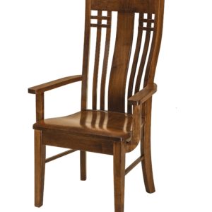 F&N Amish Chairs - Arm Chair - Wood Seat