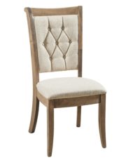F&N Amish Chairs - Side Chair - Fabric Seat