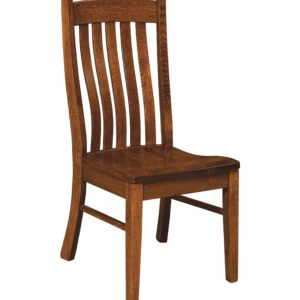 F&N Amish Chairs - Side Chair - Wood Seat